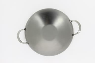 De Buyer Mineral B Element -wokpanna med två handtag, tillverkad av kolstål, 32 cm