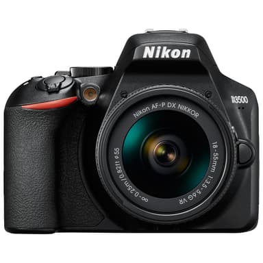 Nikon D3500 systemkamera + AF-P DX Nikkor 18–55 mm zoomobjektiv