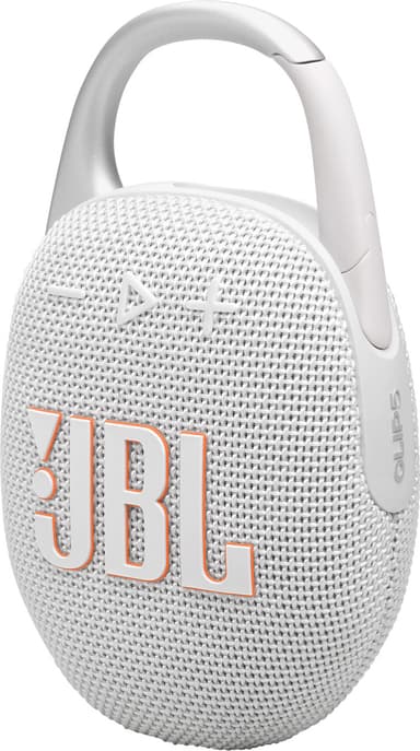 JBL Clip 5 bärbar högtalare (vit)