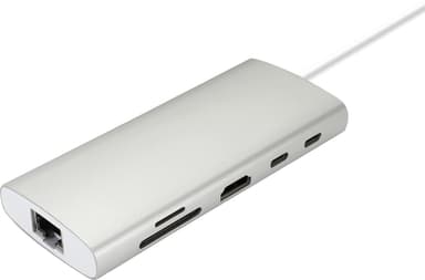 Sandstrøm 9-i-1 USB-C-hubb