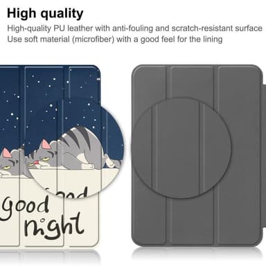 Apple iPad 10.9 2022 Slim fit tri-fold fodral - Cat