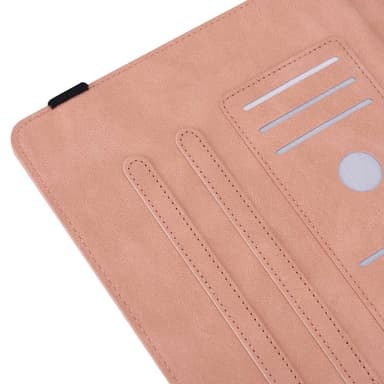 Apple iPad 10.9 2022 Vikbart fodral korthållare Fjäril - Rosa
