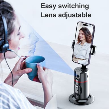 Desktop Live Streaming Gimbal Kamera Panoramic Follow 360-grader