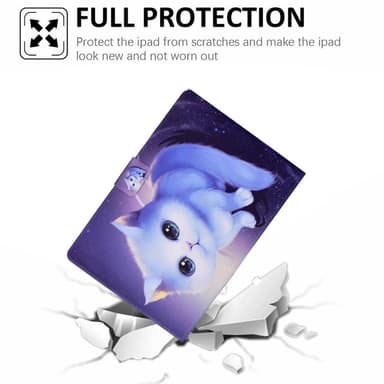 Apple iPad 10.9 2022 Vikbart fodral korthållare - Katt