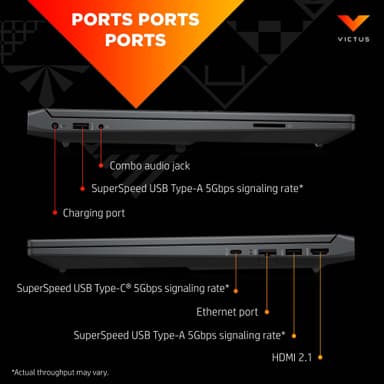HP Victus 15 R5-5/8/512/RTX3050Ti/144Hz bärbar dator för gaming