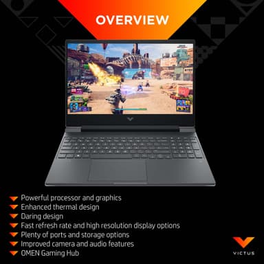 HP Victus 15 R5-5/8/512/RTX3050Ti/144Hz bärbar dator för gaming