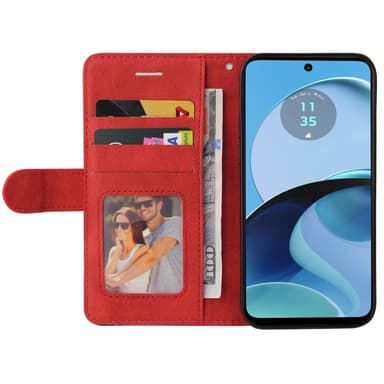 KT Plånboksfodral till Motorola Moto G14 - Röd