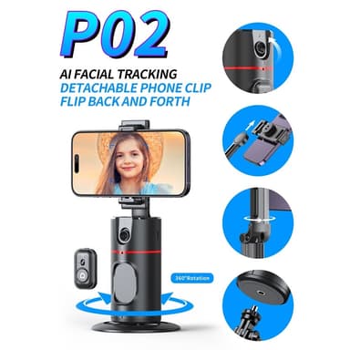Desktop Live Streaming Gimbal Kamera Panoramic Follow 360-grader