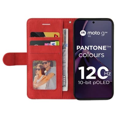 KT Plånboksfodral till Motorola Moto G84 - Röd