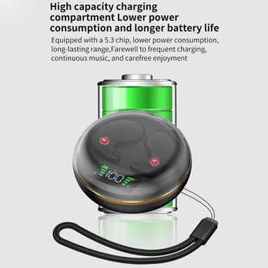 Sömn Hörlurar Bluetooth Headphones In ear att sova med - Svart