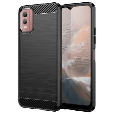 Slim-Fit TPU telefonfodral Skal för Nokia C32 - Svart