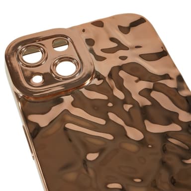Till iPhone 15 TPU-skal Elektropläterad Rynkad - Guld