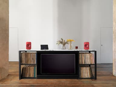 KEF LS-X stereohögtalare (röd)