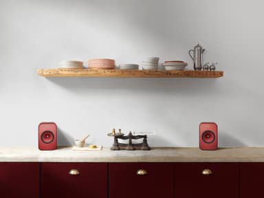 KEF LS-X stereohögtalare (röd)