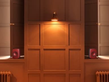KEF LS-X stereohögtalare (röd)