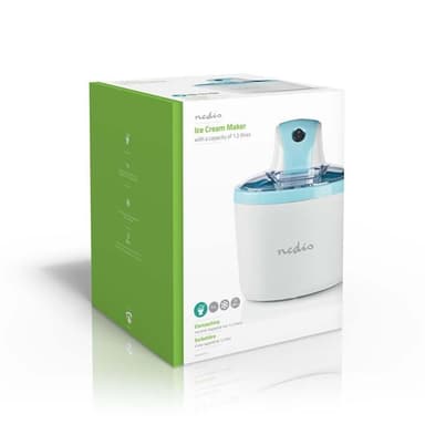 Nedis Glassmaskin | 1.2 l | Blå / Vit | Aluminium / Plast