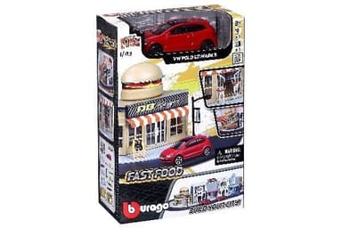Street Fire Burago City 1 car 1:43+1 DIY house ass