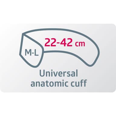 B.WELL Blodtrycksmätare MED-55 M-L Manschett, 60 Mem