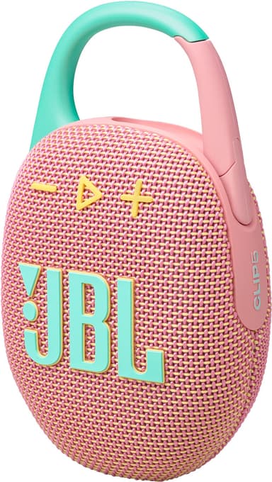 JBL Clip 5 bärbar högtalare (rosa)