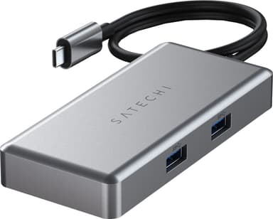 Satechi Multiport USB-C Chromebook hubb (grå)