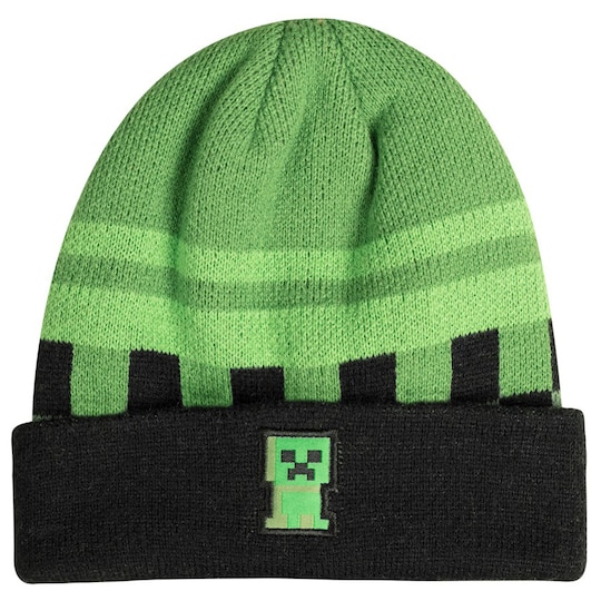 Minecraft Creeper beanie mössa (grön)