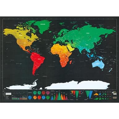 XXL Scratch Map - Världskarta där du skrapar de länder du besökt