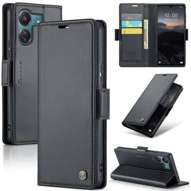 CaseMe Xiaomi Redmi 13C 4G Plånboksfodral - Svart