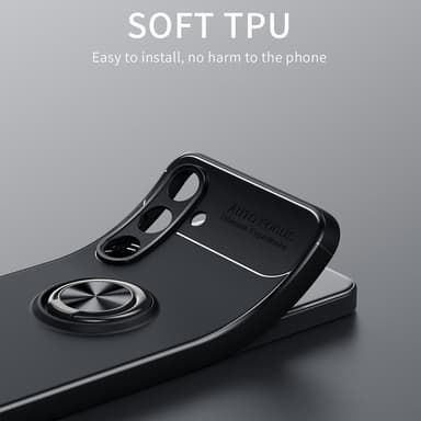 Samsung Galaxy S24+ TPU skal med Finger Ring - Svart