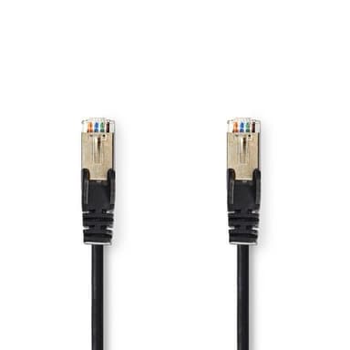 Nedis CAT5e nätverkskabel | SF/UTP | RJ45 hane | RJ45 hane | 15.0 m | Rund | PVC | Svart | Plastpåse