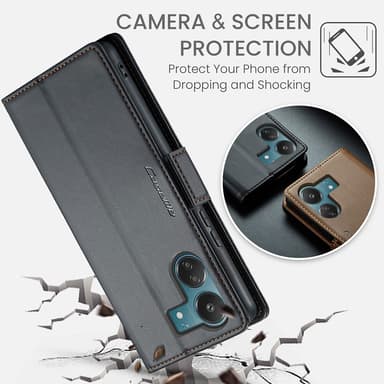 CaseMe Xiaomi Redmi 13C 4G Plånboksfodral - Svart
