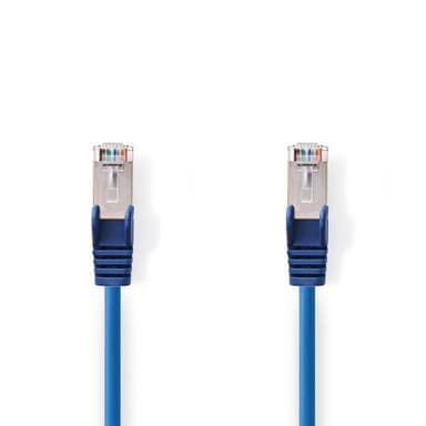 Nedis CAT5e nätverkskabel | SF/UTP | RJ45 hane | RJ45 hane | 15.0 m | Rund | PVC | Blå | Plastpåse