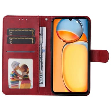 SKALO Xiaomi Redmi 13C 4G PU-Läder Plånboksfodral - Röd