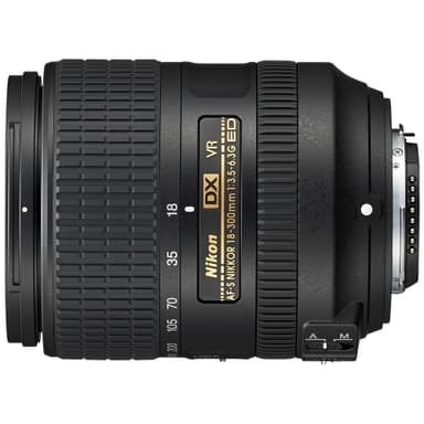 AF-S DX Nikkor 18-300 mm f/3.5-6.3 ED VR telefoto zoomobjektiv AF-S DX Nikkor 18-300 mm f/3.5-6.3 ED VR telefoto zoomobjektiv