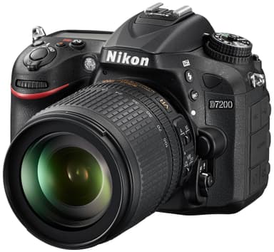 Nikon D7200 DSLR kamera+AF-S DX Nikkor 18-105 mm telefotozoomobjektiv