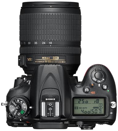Nikon D7200 DSLR kamera+AF-S DX Nikkor 18-105 mm telefotozoomobjektiv