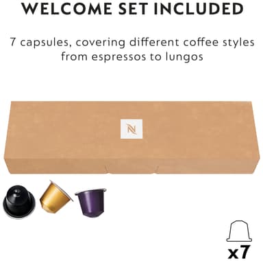 Nespresso CitiZ & Milk kaffemaskin av Delonghi EN330M (plat. stål)