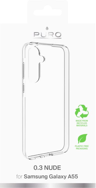 Puro 0.3 Nude Samsung Galaxy A55 fodraL (genomskinligt)