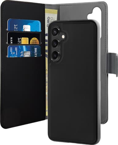 Puro 2in1 Samsung Galaxy A55 plånboksfodral (svart)