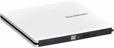 Sandstrøm Ultra Slim extern DVD/CD-enhet