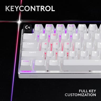 Logitech G Pro X 60 gamingtangentbord (vit)