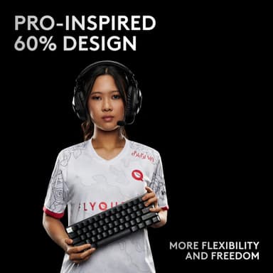 Logitech G Pro X 60 gamingtangentbord (svart)