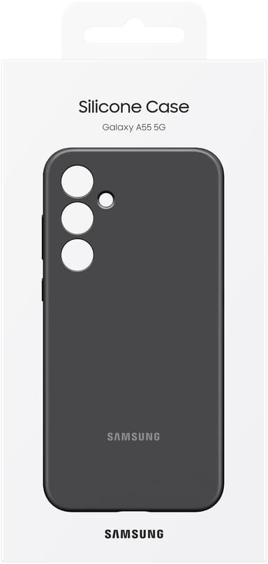 Samsung Galaxy A55 5G silikonfodral (svart)