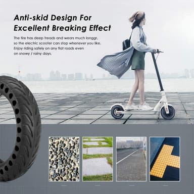 Punkteringsfritt däck för Xiaomi elscooter 3-pack