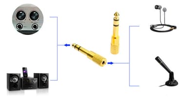 Ljudadapter - 6.5 mm till 3.5 mm