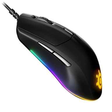 SteelSeries Rival 3 spelmus, trådbunden, svart