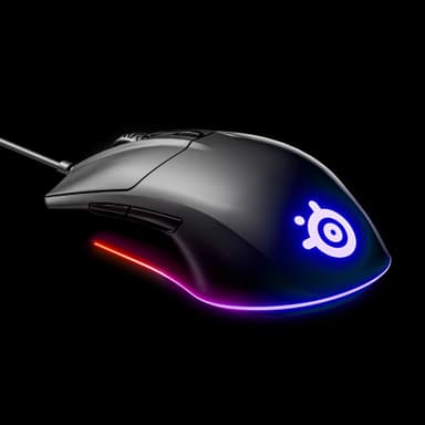SteelSeries Rival 3 spelmus, trådbunden, svart