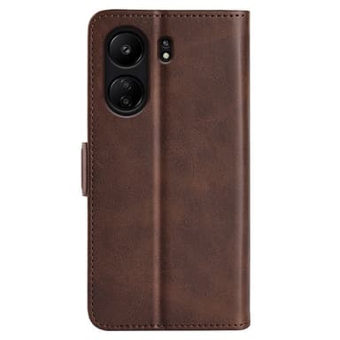 SKALO Xiaomi Redmi 13C 4G Premium Plånboksfodral - Brun