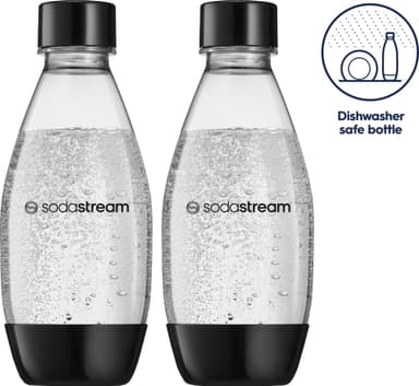 SodaStream DWS Fuse kolsyreflaska 1748223770 (2-pack, svart)