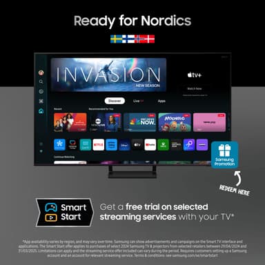 Samsung 65" Q77D 4K QLED Smart TV (2024, Calman-kalibrerad)