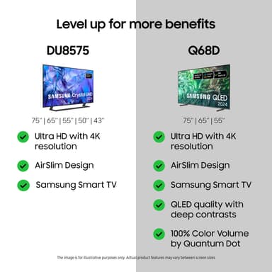 Samsung 50" DU8575 4K LED Smart TV (2024)